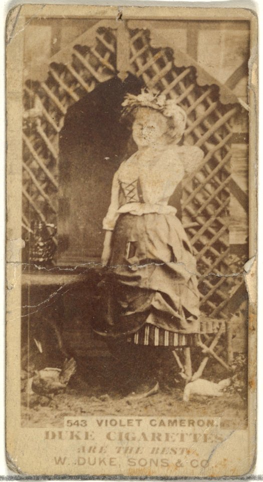 Card Number 543, Violet Cameron, from the Actors and Actresses series (N145-7) issued by Duke Sons & Co. to promote Duke Cigarettes MET DP840376