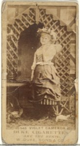 Card Number 543, Violet Cameron, from the Actors and Actresses series (N145-7) issued by Duke Sons & Co. to promote Duke Cigarettes MET DP840376