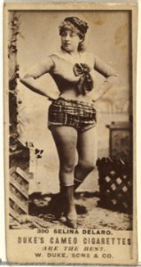 Card Number 390, Selina Delaro, from the Actors and Actresses series (N145-5) issued by Duke Sons & Co. to promote Cameo Cigarettes MET DP840063