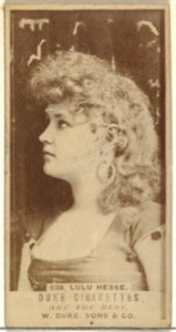 Card Number 538, Lulu Hesse, from the Actors and Actresses series (N145-7) issued by Duke Sons & Co. to promote Duke Cigarettes MET DP840429