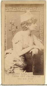 Card Number 343, Lillian Grubb, from the Actors and Actresses series (N145-3) issued by Duke Sons & Co. to promote Cross Cut Cigarettes MET DP839762