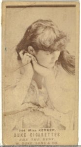 Card Number 544, Miss Kerkep, from the Actors and Actresses series (N145-7) issued by Duke Sons & Co. to promote Duke Cigarettes MET DP840442