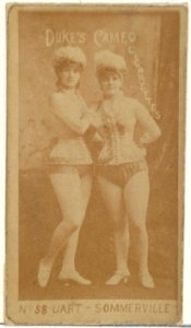 Card Number 58, Uart and Sommerville, from the Actors and Actresses series (N145-4) issued by Duke Sons & Co. to promote Cameo Cigarettes MET DP840018