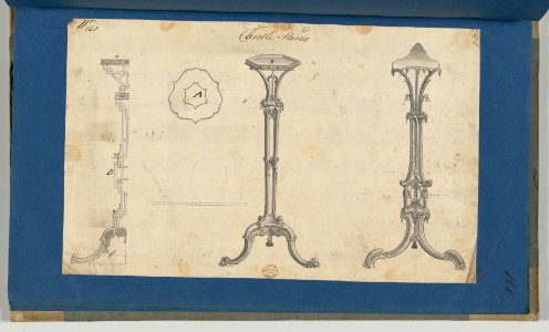 Candle Stands, in Chippendale Drawings, Vol. I MET DP-14278-086