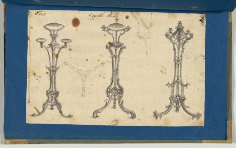 Candle Stands, in Chippendale Drawings, Vol. I MET DP-14278-083
