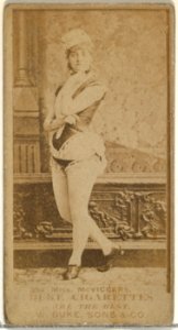 Card Number 354, Miss McVickers, from the Actors and Actresses series (N145-7) issued by Duke Sons & Co. to promote Duke Cigarettes MET DP840461