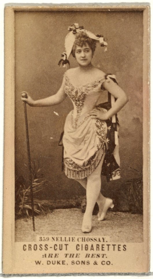 Card Number 359, Nellie Chossay, from the Actors and Actresses series (N145-3) issued by Duke Sons & Co. to promote Cross Cut Cigarettes MET DP839719