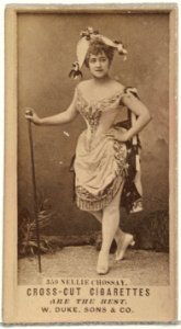 Card Number 359, Nellie Chossay, from the Actors and Actresses series (N145-3) issued by Duke Sons & Co. to promote Cross Cut Cigarettes MET DP839719