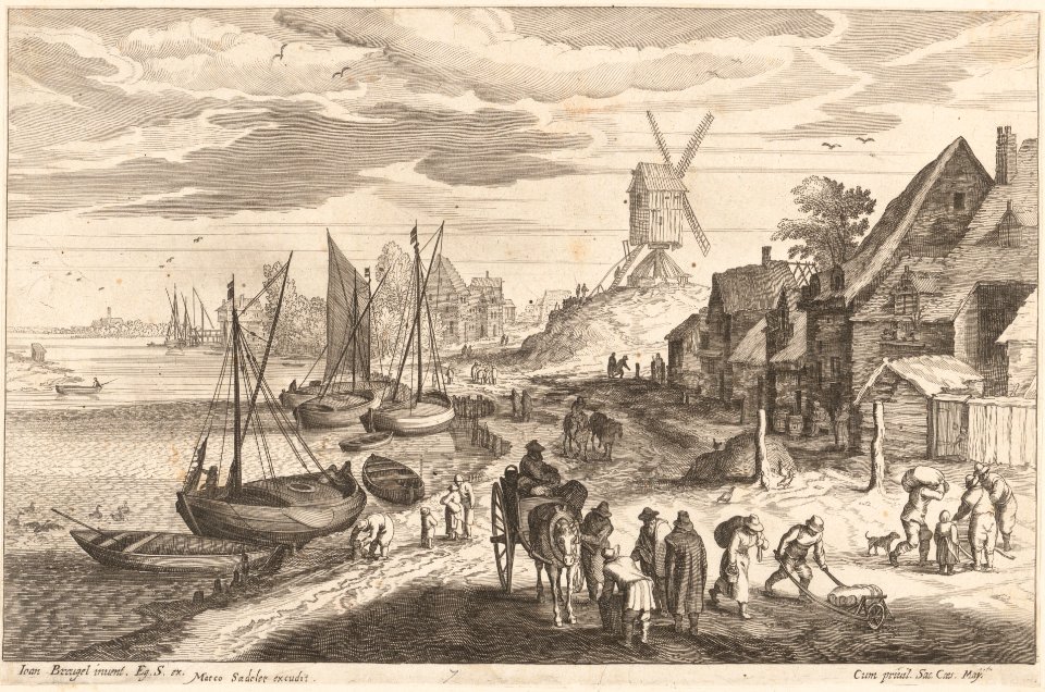 Coast Scene with a Windmill MET DP159982