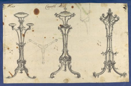 Candle Stands, in Chippendale Drawings, Vol. I MET DP104205
