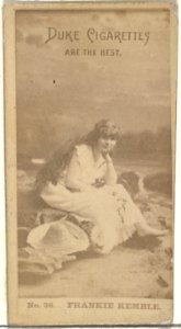 Card Number 36, Frankie Kemble, from the Actors and Actresses series (N145-6) issued by Duke Sons & Co. to promote Duke Cigarettes MET DP840276