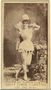 Card Number 356, Miss Elmore, from the Actors and Actresses series (N145-5) issued by Duke Sons & Co. to promote Cameo Cigarettes MET DP840069