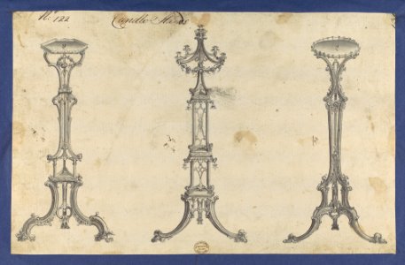 Candle Stands, in Chippendale Drawings, Vol. I MET DP104125