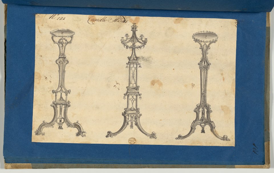 Candle Stands, in Chippendale Drawings, Vol. I MET DP-14278-085