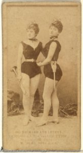Card Number 347, Richard and Letrey, from the Actors and Actresses series (N145-3) issued by Duke Sons & Co. to promote Cross Cut Cigarettes MET DP839882
