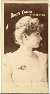 Card Number 129, Miss Helen Brum, from the Actors and Actresses series (N145-4) issued by Duke Sons & Co. to promote Cameo Cigarettes MET DP839901