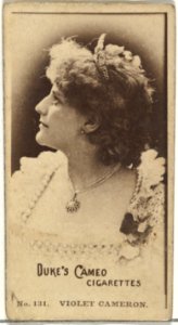 Card Number 131, Violet Cameron, from the Actors and Actresses series (N145-4) issued by Duke Sons & Co. to promote Cameo Cigarettes MET DP839905