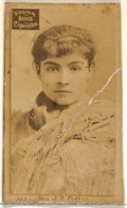 Card 903, Mrs. J.B. Potter, from the Actors and Actresses series (N45, Type 2) for Virginia Brights Cigarettes MET DP830982