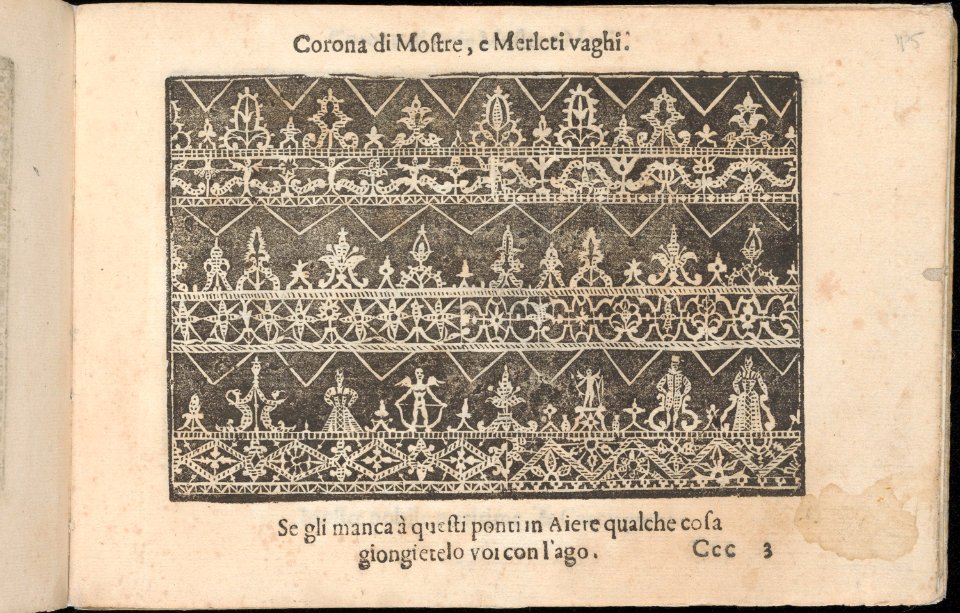 Corona delle Nobile et Virtuose Donne, Libro Terzo, page 15 (recto) MET DP362452