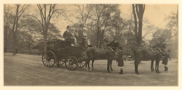 Coaching Club Members in a Park Drag in Central Park Met DP-17757-001