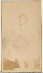 Card 818, Miss Taylor, from the Actors and Actresses series (N45, Type 2) for Virginia Brights Cigarettes MET DP831566
