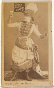 Card 828, Fanny Rice, from the Actors and Actresses series (N45, Type 2) for Virginia Brights Cigarettes MET DP830987