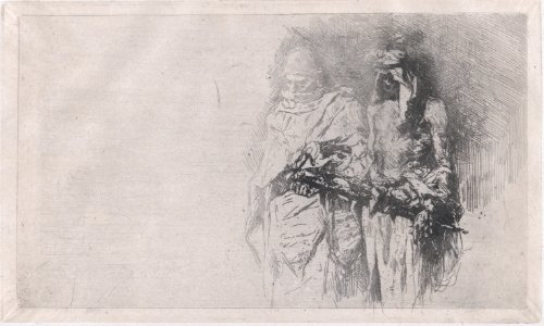 Croquis (sketch) of two Arabic men MET DP876125