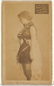 Card 830, Emma Carson, from the Actors and Actresses series (N45, Type 2) for Virginia Brights Cigarettes MET DP830934