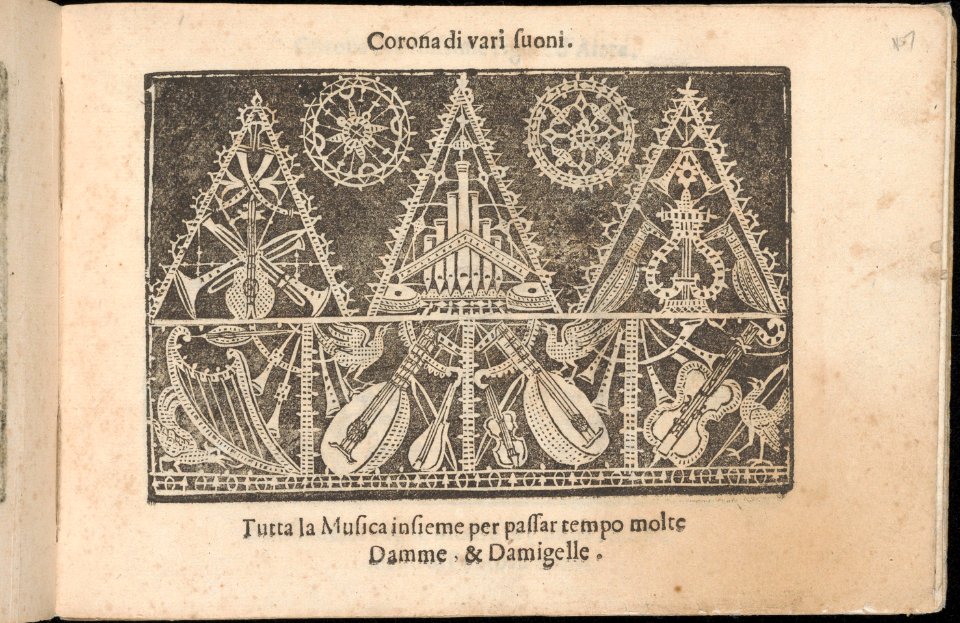 Corona delle Nobile et Virtuose Donne, Libro Terzo, page 17 (recto) MET DP362454