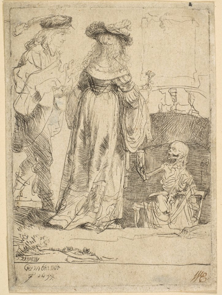 Death Appearing to a Wedded Couple from an Open Grave MET DP814554