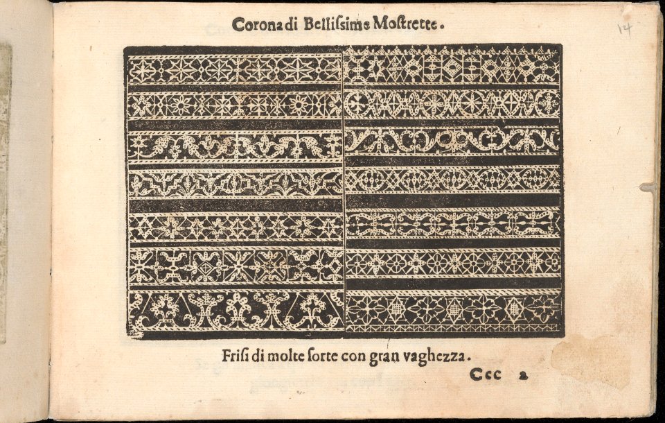 Corona delle Nobile et Virtuose Donne, Libro Terzo, page 14 (recto) MET DP362451