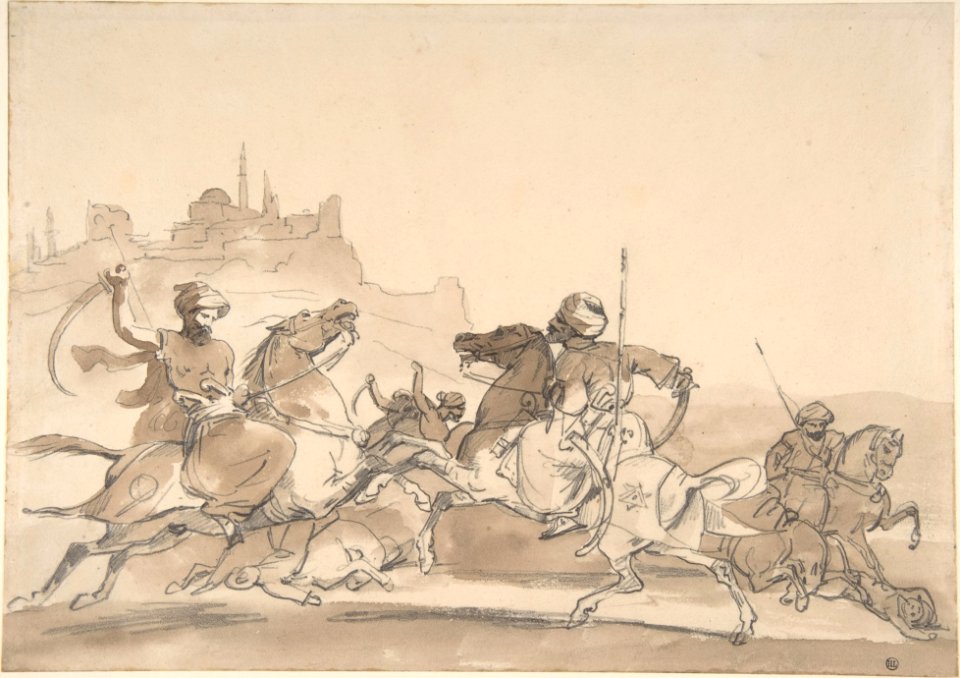 Combat of Oriental Horsemen MET DP806437