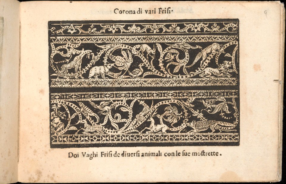 Corona delle Nobile et Virtuose Donne, Libro Terzo, page 9 (recto) MET DP362446