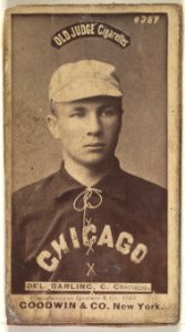 Dell Darling, Catcher, Chicago, from the Old Judge series (N172) for Old Judge Cigarettes - MET DP825044