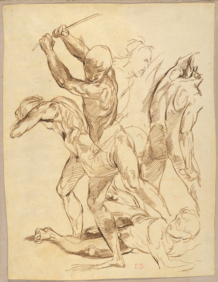 Combat of Nude Men, after Raphael MET DP836115