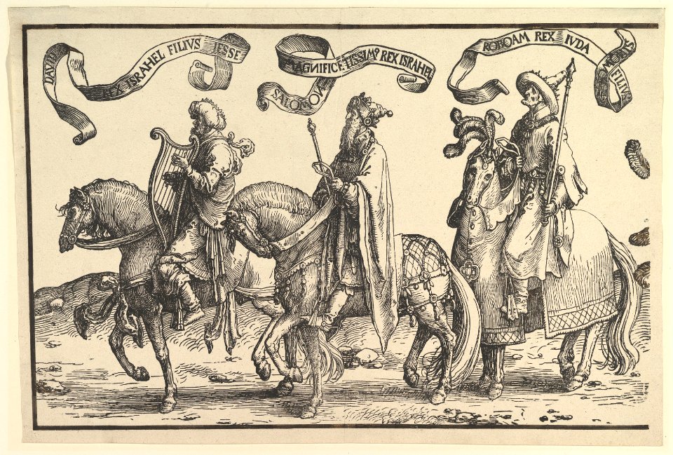 David, Solomon, Rehoboam, from The Twelve Kings of Israel MET DP819237