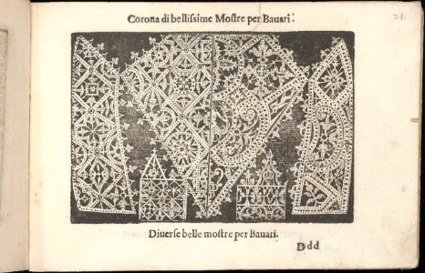 Corona delle Nobile et Virtuose Donne, Libro Terzo, page 21 (recto) MET DP362458