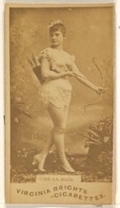 De La Rose, from the Actors and Actresses series (N45, Type 1) for Virginia Brights Cigarettes MET DP830434
