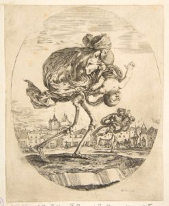 Death carrying an infant, from 'The five deaths' (Les cinq Morts) MET DP817591