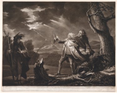 David Garrick as King Lear (Shakespeare, King Lear, Act 3, Scene 1) MET DP859436