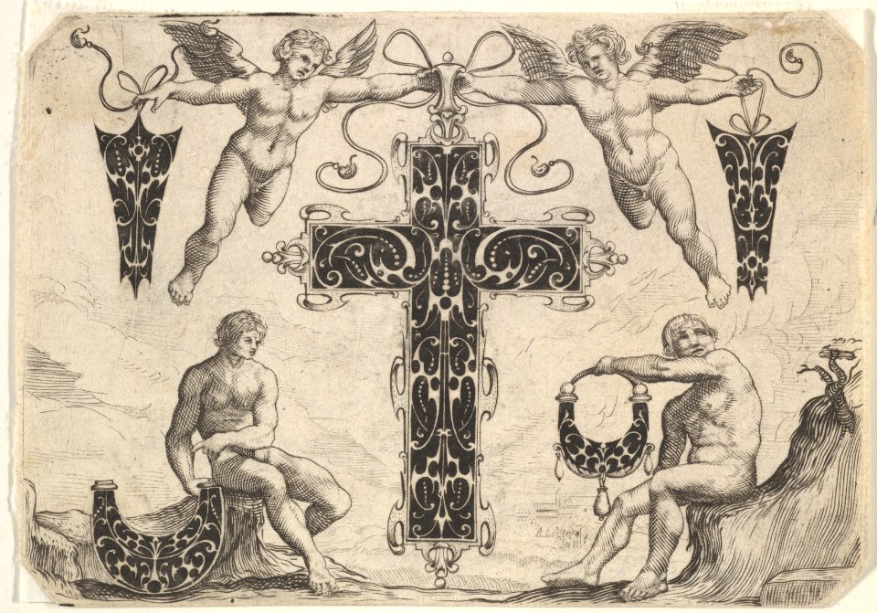 Cross-shaped Pendant and Four Other Motifs MET DP827187