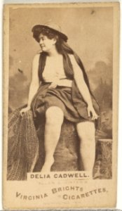 Delia Cadwell, from the Actors and Actresses series (N45, Type 1) for Virginia Brights Cigarettes MET DP829342