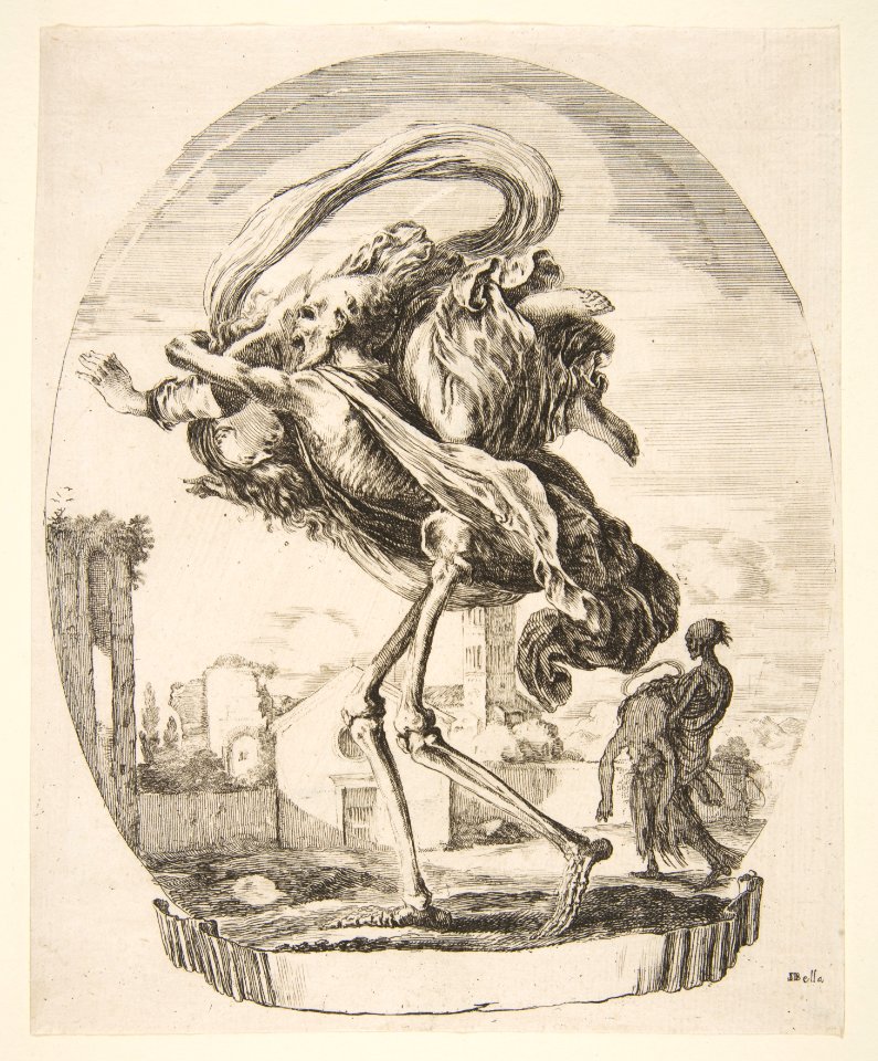 Death carrying off a woman, from 'The five deaths' (Les cinq Morts) MET DP817536