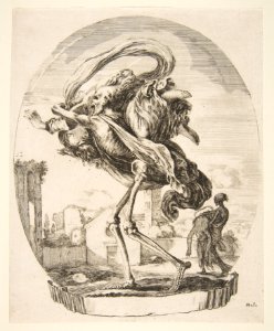 Death carrying off a woman, from 'The five deaths' (Les cinq Morts) MET DP817536
