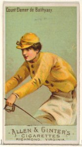 Count Elemer de Batthyany, from the Racing Colors of the World series (N22a) for Allen & Ginter Cigarettes MET DP835194