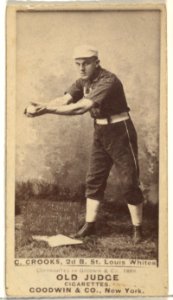 Crooks, 2nd Base, St. Louis Whites, from the Old Judge series (N172) for Old Judge Cigarettes MET DP846123