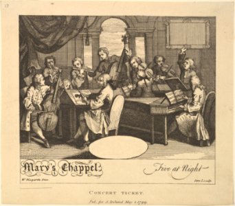 Concert Ticket - Mary's Chappel, Five at Night MET DP825156