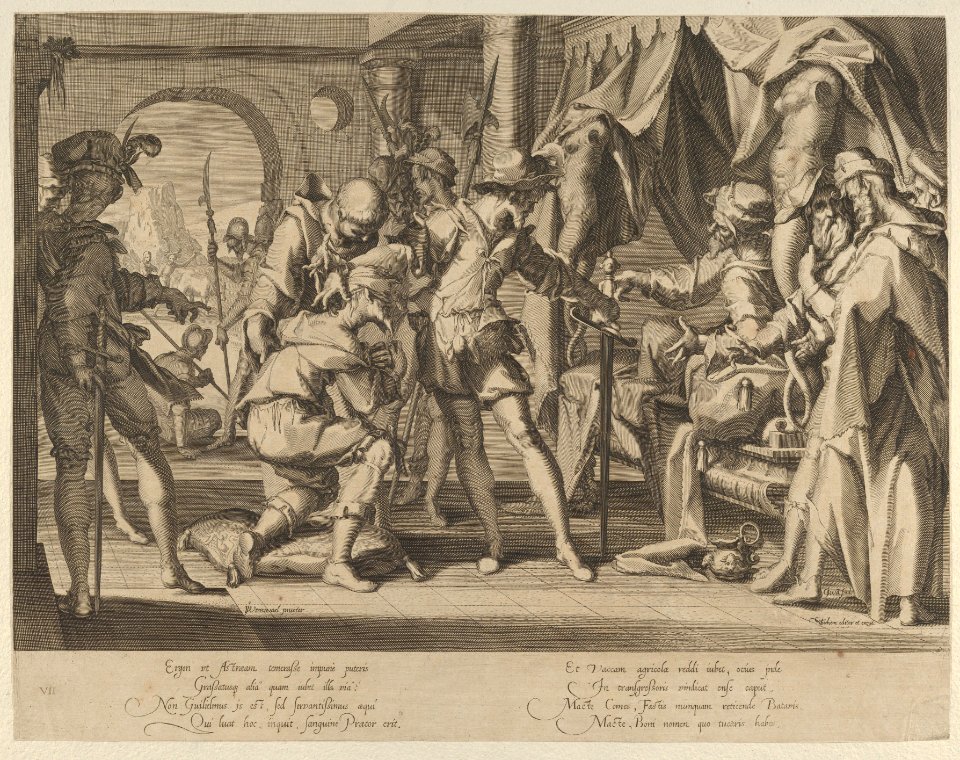 Count William III of Holland Permitting the Beheading of his Baliff, from Thronus Justitiae, tredecim pulcherrimus tabulis..., plate 7 MET DP836862