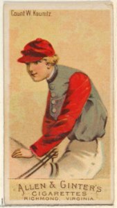 Count W. Kaunitz, from the Racing Colors of the World series (N22a) for Allen & Ginter Cigarettes MET DP835196