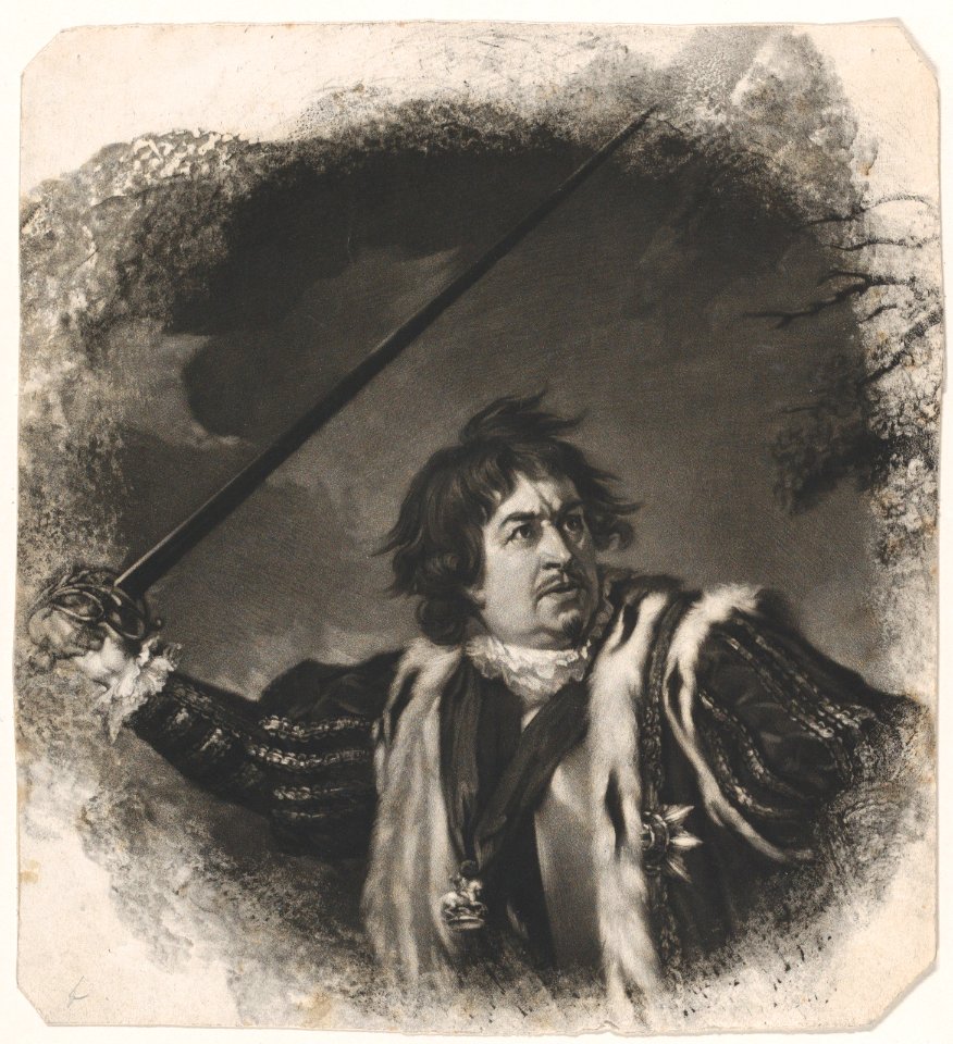 David Garrick as Richard III (Shakespeare, King Richard III, Act 5, Scene 8) MET DP858689